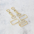 1-1/2in Wide Webbing Strap Hardware Kit Gold
