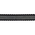 1-inch Faux Velvet and Rhinestone Trim – 10 Yard Roll