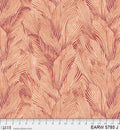 108" Earth Tones Orange Leaf Cotton Wideback Fabric per yard