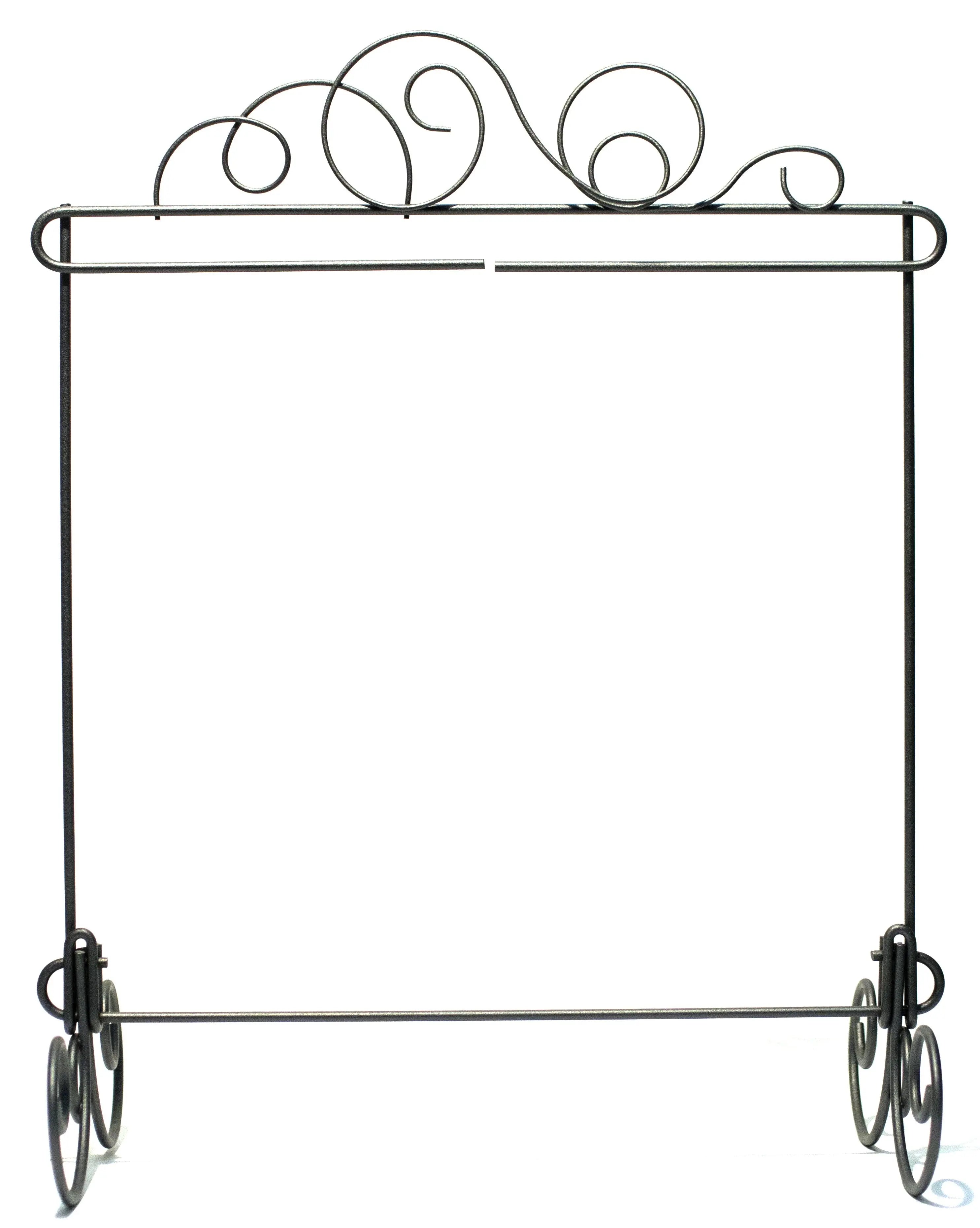 11.5in  x 11.5in Meandering Stand Silver Tex