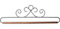 12in French Curls Gray Fabric Holder