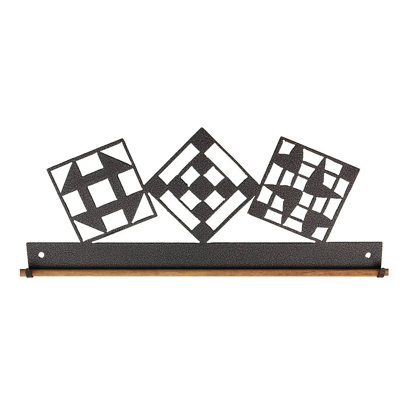 12in Quilt Block Fabric Holder Charcoal