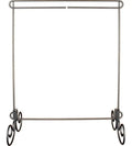 12in x 14in Hanger No Header Removeable Legs Silver
