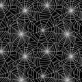 Ghostly Cobwebs Black Cotton 44"/45" Fabric Per Yard