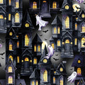 Ghost Town Gray Cotton 44"/45" Fabric Per Yard