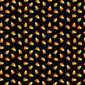 Sweet Candy Corn Black Cotton 44"/45" Fabric Per Yard