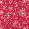 Snow Frost Red Cotton 44"/45" Fabric Per Yard