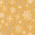 Snow Frost Gold Cotton 44"/45" Fabric Per Yard