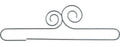 16in Double Scroll Split Btm Silver Tex Hanger