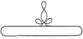 16in Heirloom Split Bottom Hanger Silver