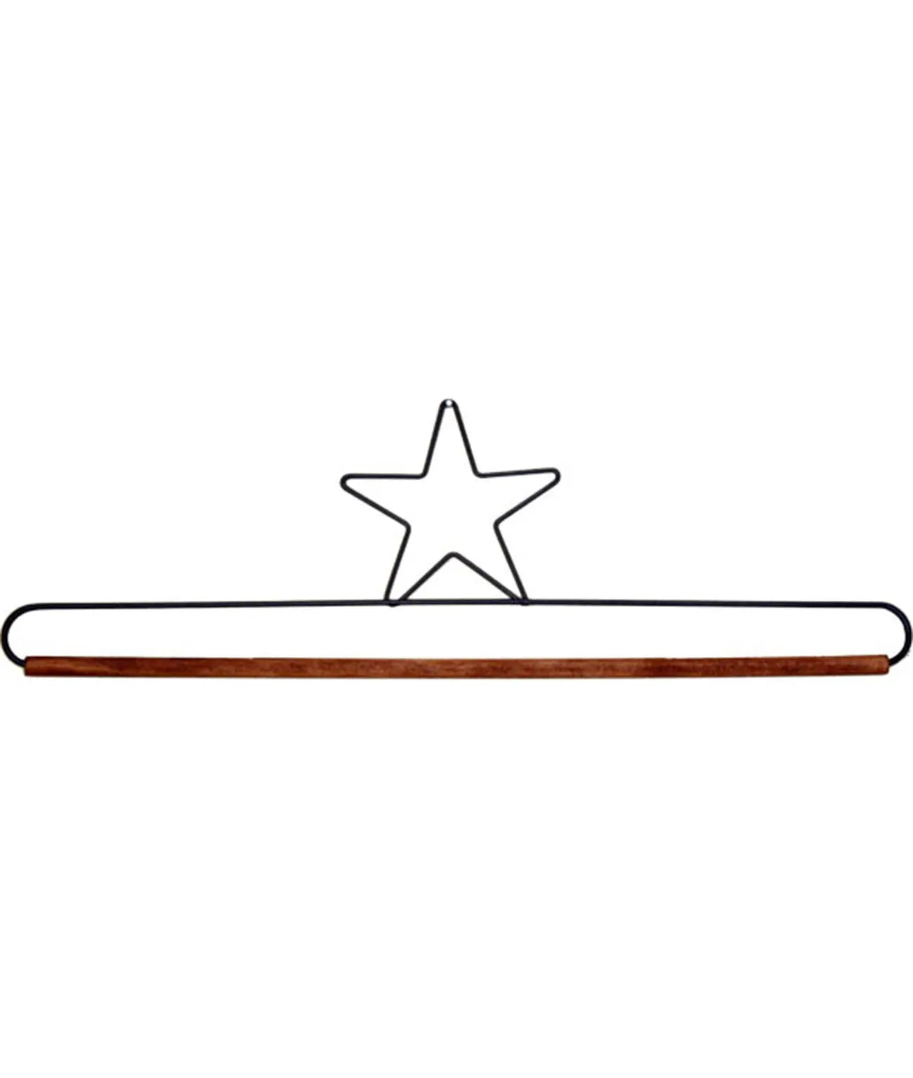 16in Star Dowel Holder Gray