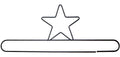 16in Star Split Bottom Hanger Silver
