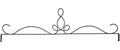 18in Heirloom Header Silver Tex