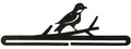 18in Split Bottom Holder Bird On A Branch Charcoal