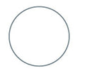 1in Circle EPP Iron-on applique shape x 100