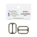 1in Slide Buckle Nickel 2pk