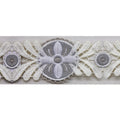 2 1/2-inch Decorative Embroidered Woven Trim Tape – 5 Yard Roll | Style BR-7562