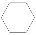 2-1/2in Hexagon Papers (100 pieces per bag)