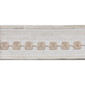2 1/4-inch Decorative Embroidered Woven Trim Tape – Modern Crochet Square–  5 Yard Roll | Style BR-7567