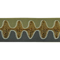2-inch Decorative Bose Waves Embroidered Trim Tape  – 5 Yard Roll | Style BR-7533
