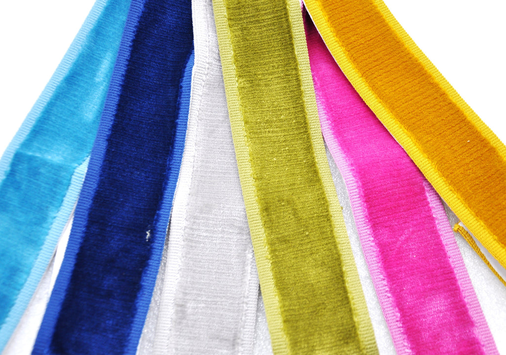 2-inch Decorative Plain Velvet Trim Tape – 5 Yard Roll | Style BR-7590V