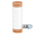 2024 White Aurifil Cotton 80wt Spool