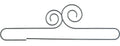 20in Double Scroll Split Btm Hanger Silver Tex