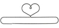 20in Heart Split Bottom Holder Grey