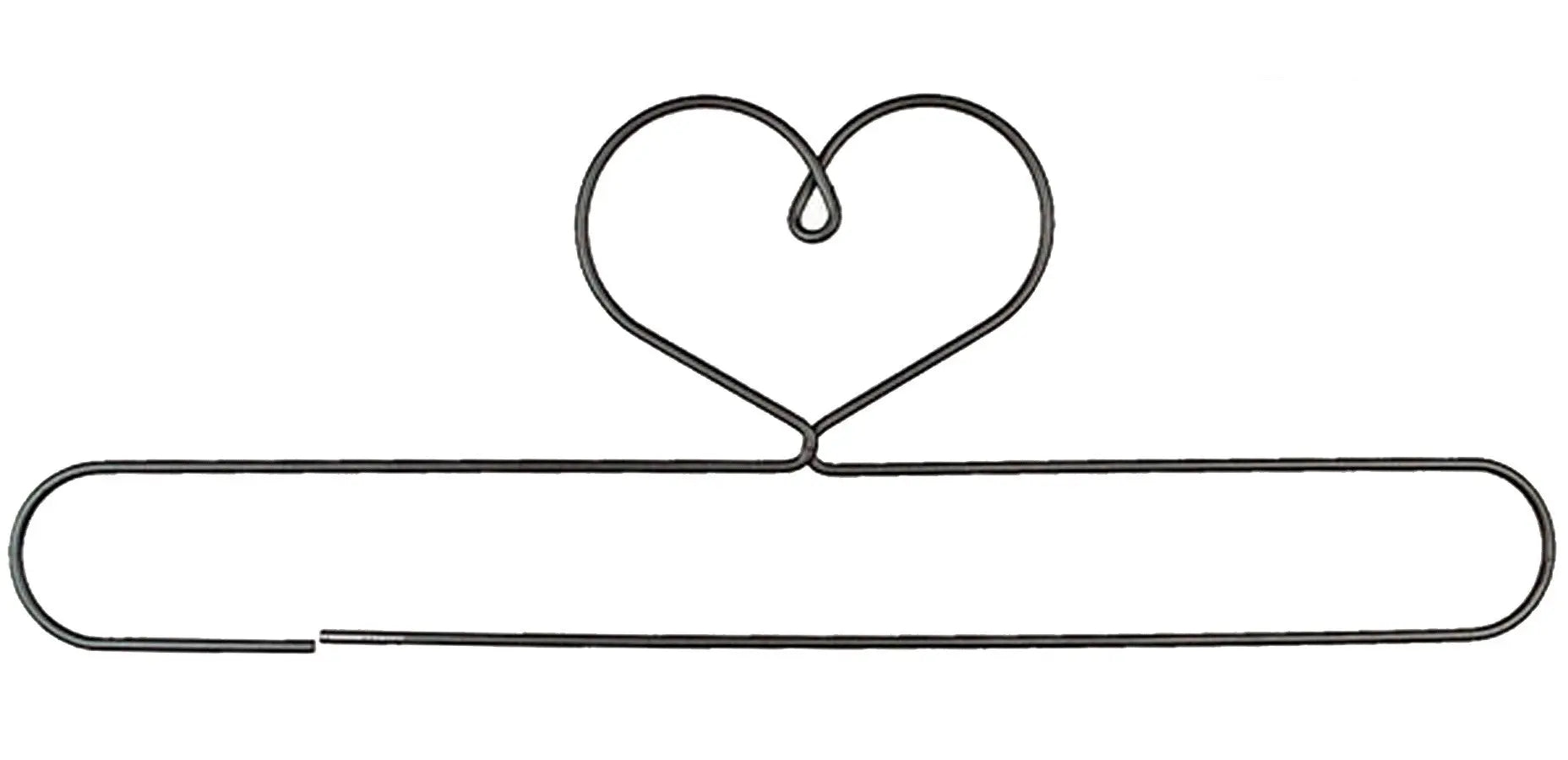 20in Heart Split Bottom Holder Grey