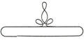 20in Heirloom Split Bottom Hanger Silver