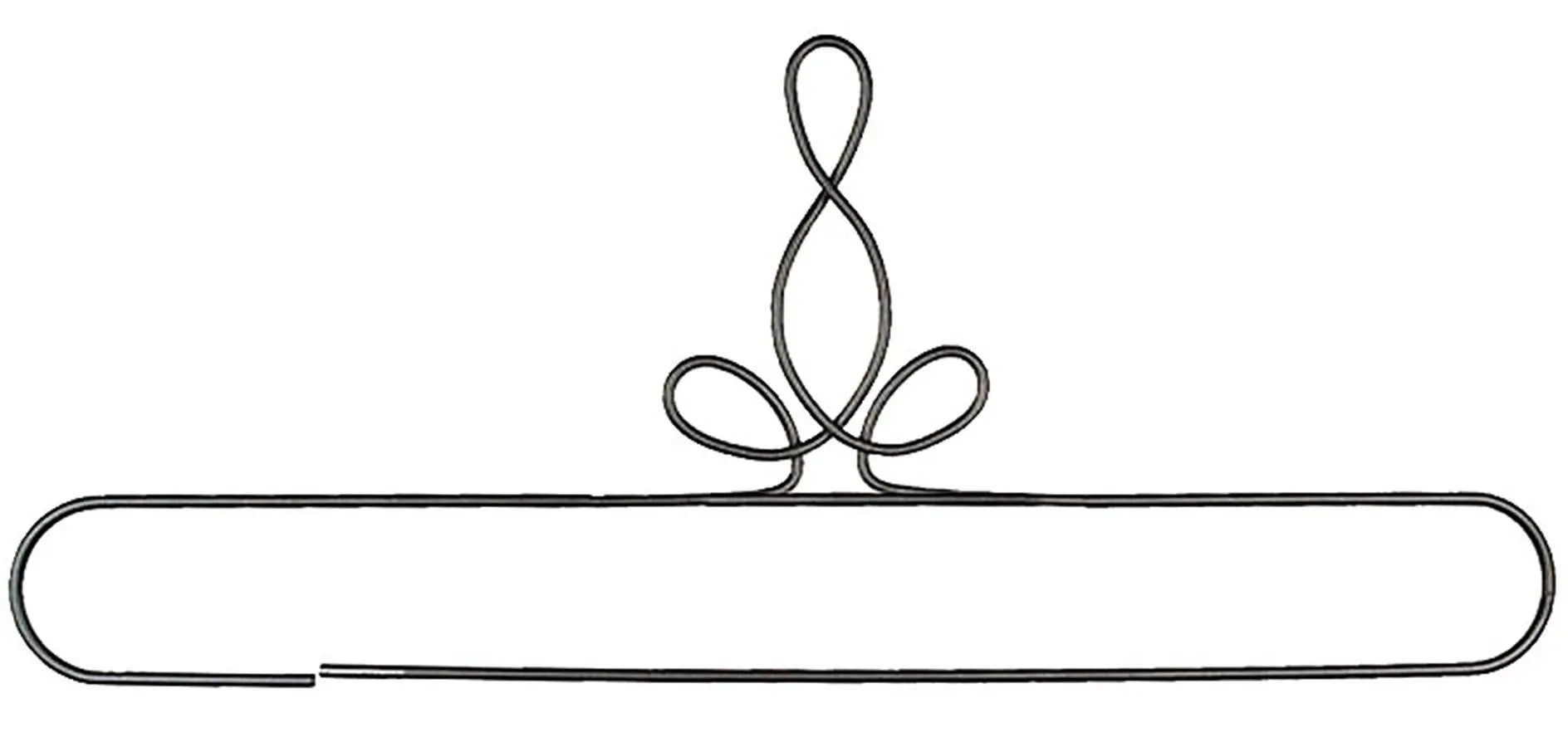 20in Heirloom Split Bottom Hanger Silver