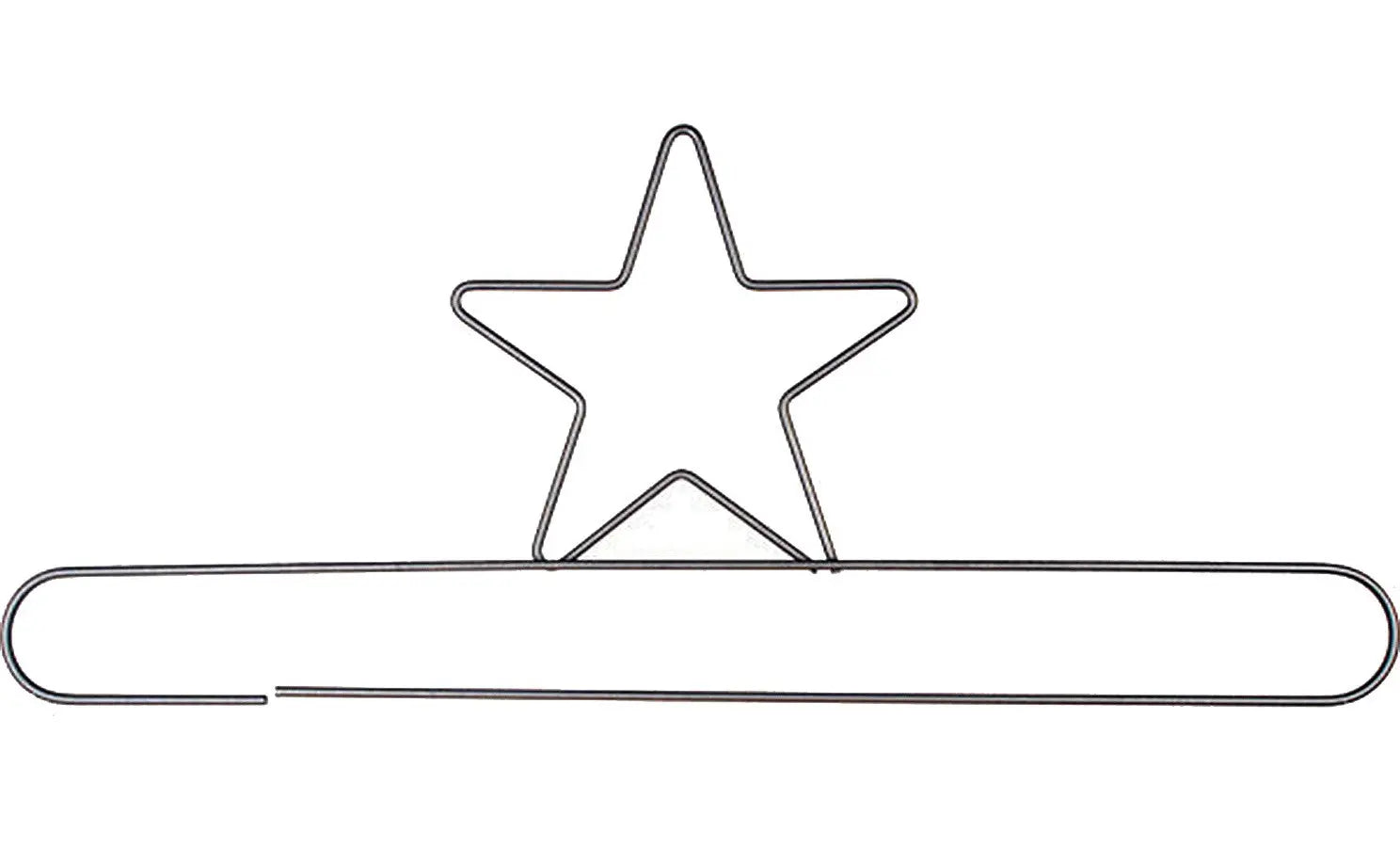 20in Star Split Bottom Hanger Silver