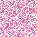 Bubblegum Roux Birds and Branches Cotton 44/45 Fabric Per Yard