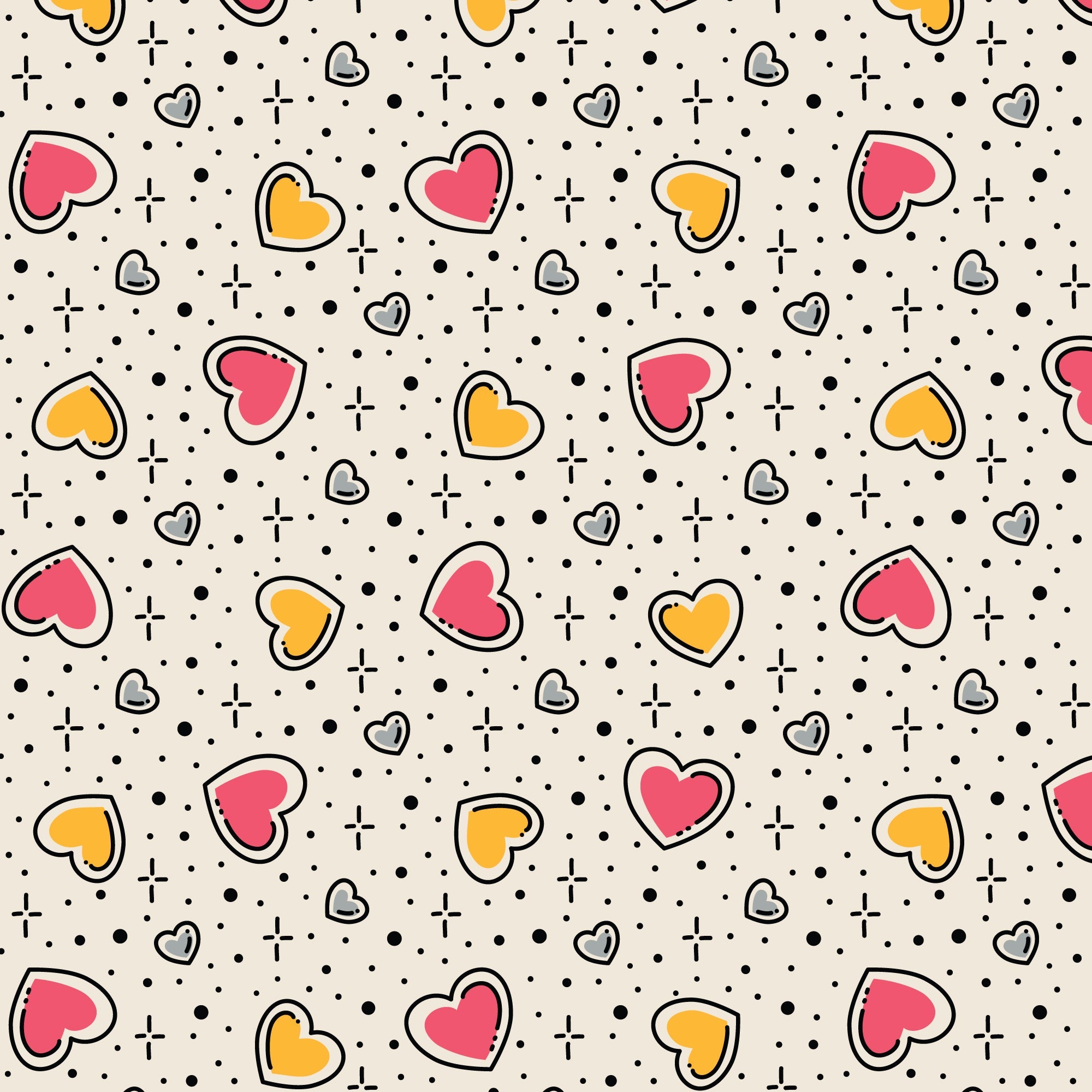 Love Struck Love Ink 3386 Cotton 44/45 Fabric Per Yard