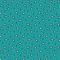 Teal Hearts Love Ink 3388 Cotton 44/45 Fabric Per Yard