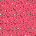 Pink Hearts Love Ink 3388 Cotton 44/45 Fabric Per Yard