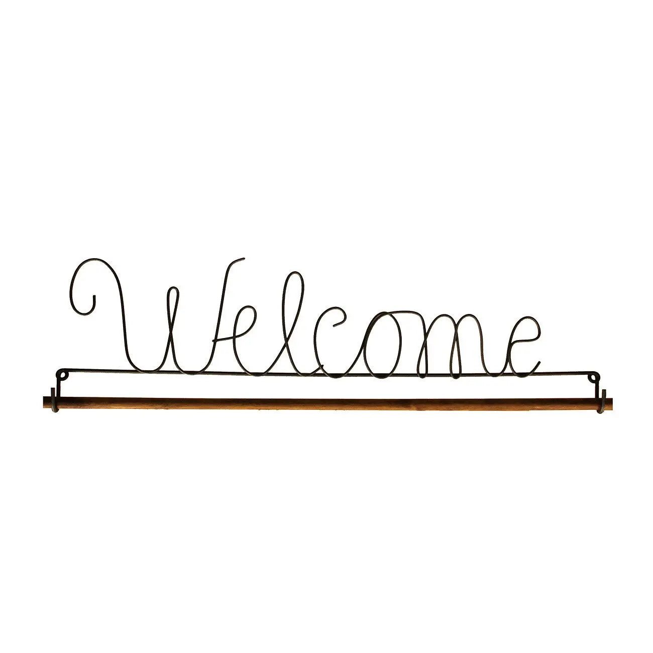 22in Welcome Fabric Holder