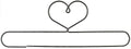 24in Heart Split Bottom Holder Grey