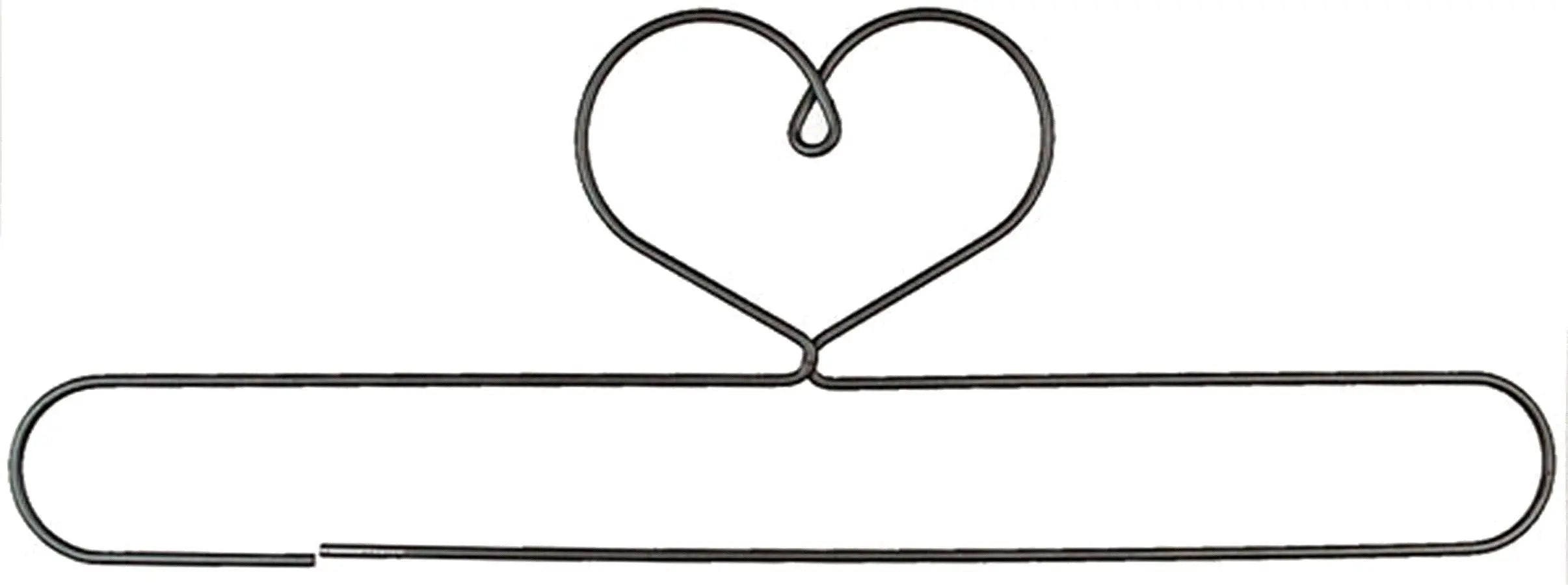 24in Heart Split Bottom Holder Grey