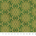 O' Christmas Tree Shimmer Medallions Green Multi 44"/45" Cotton Fabric Per Yard