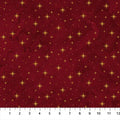 O' Christmas Tree Shimmer Stars Dark Red Multi 44"/45" Cotton Fabric Per Yard