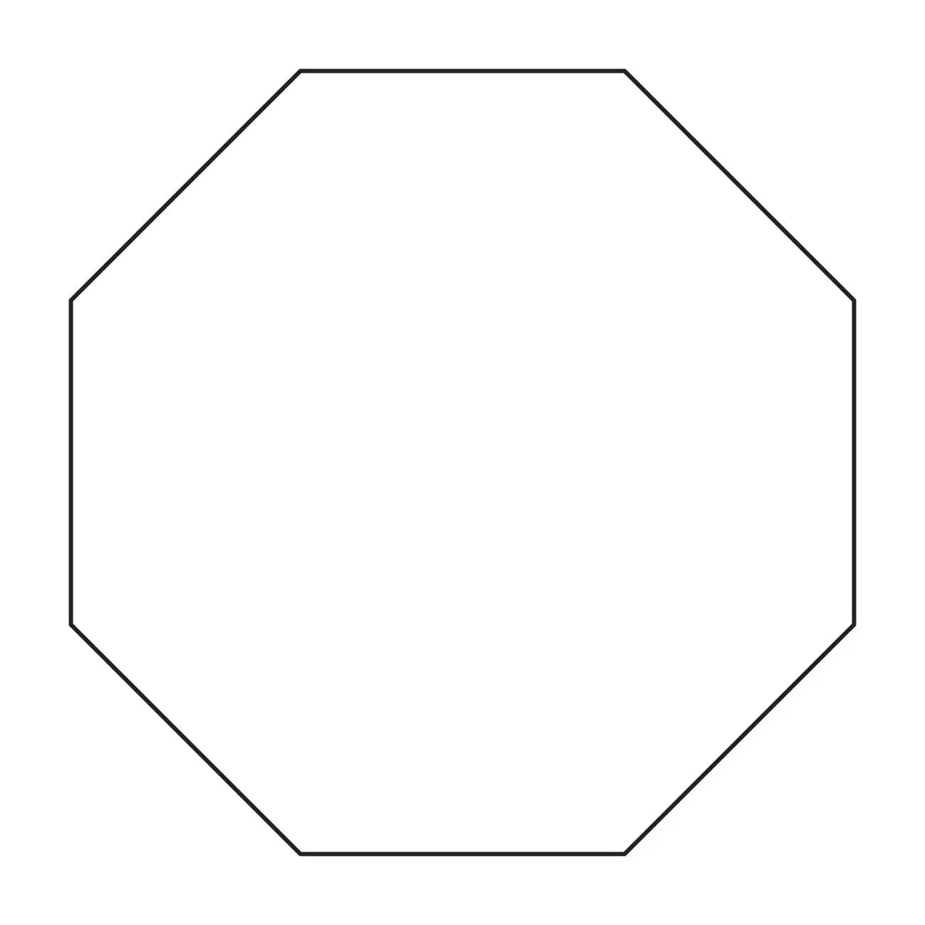 2in Octagon Template