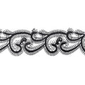 3/4-inch Black Venise Lace Trim – Yard Roll | Style BV-196