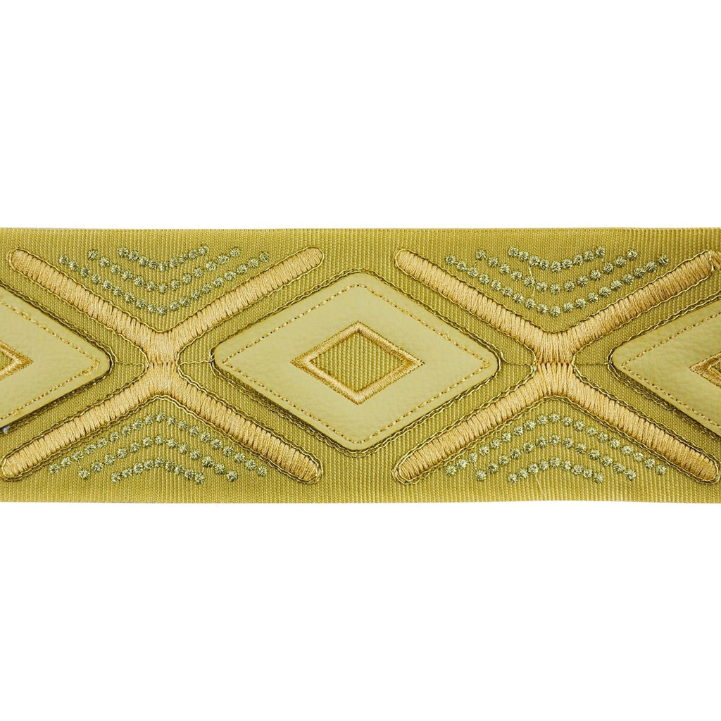 3-inch Decorative Diamond Design Embroidered Tape Trim – 5 Yard Roll | Style BR-7536