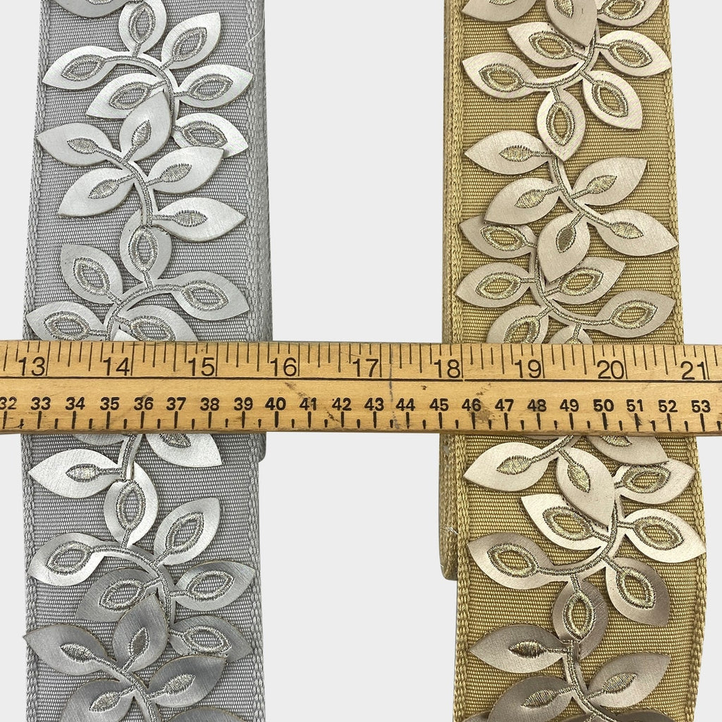 3-inch Decorative Embossed Floral Design Tape Trim – 5 Yard Roll | Style BR-7537