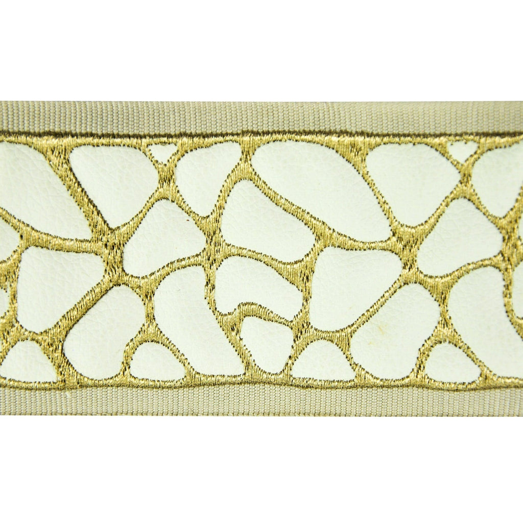 3-inch Faux Leather Decorative Trim Tape – Giraffe Print – 5 Yard Roll | Style BR-7528