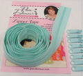 3 yards of Reversible Coil Zipper Tape with 8 Slides Sea Glass Green
