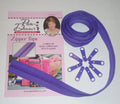 3 yards of Reversible Coil Zipper Tape with 8 Slides Violet