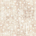 American Country Stars Taupe 44"/45" Cotton Fabric Per Yard