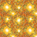 FOREST LIGHT SUNS & LEAVES MARIGOLD 44"/45" Fabric Per Yard